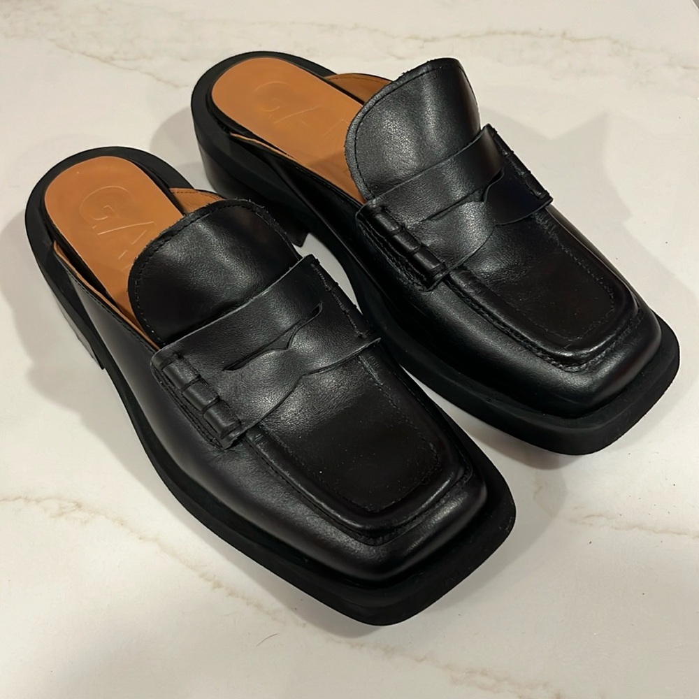 GANNI loafer mules 38